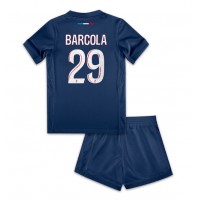 Camiseta Paris Saint-Germain Bradley Barcola #29 Primera Equipación Replica 2024-25 para niños mangas cortas (+ Pantalones cortos)